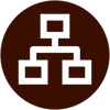 Icon von Organigramm