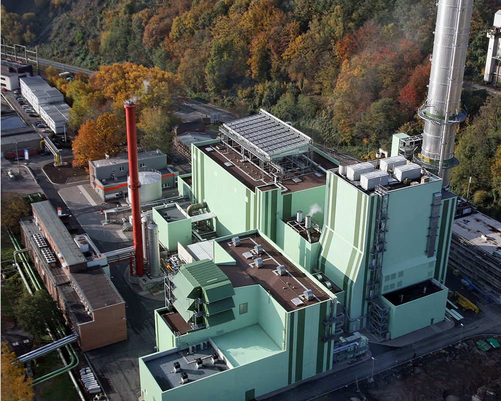 The gas-fired power plant at Herdecke
