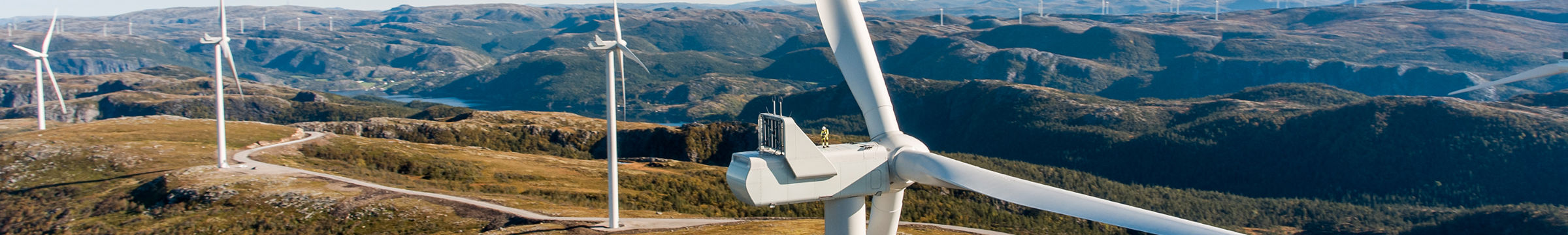 Windfarm Vogelperspektive