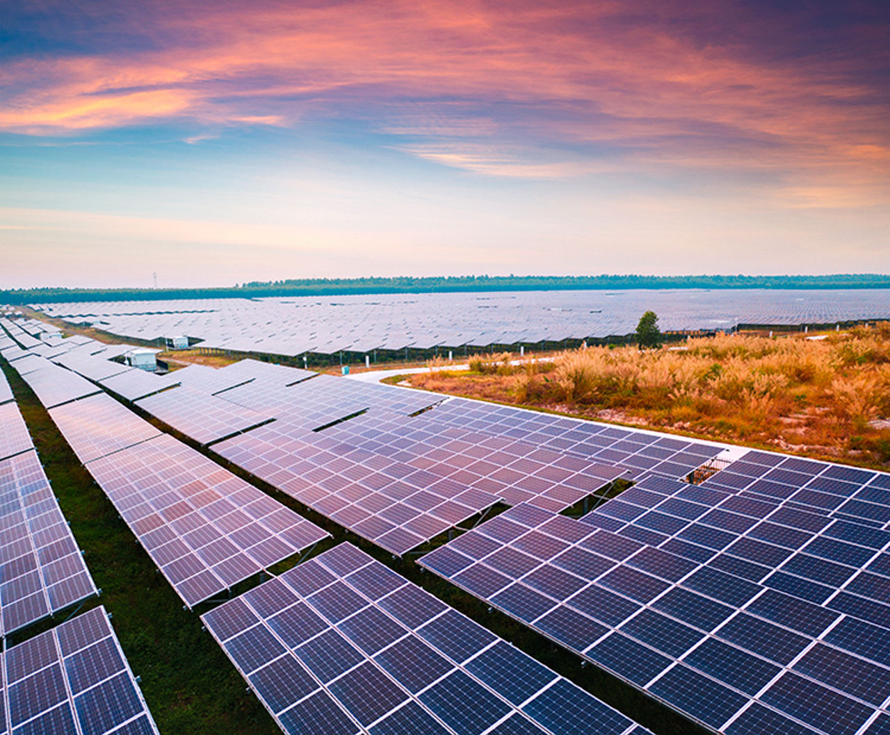 Solaranlangen mit Horizontausblick