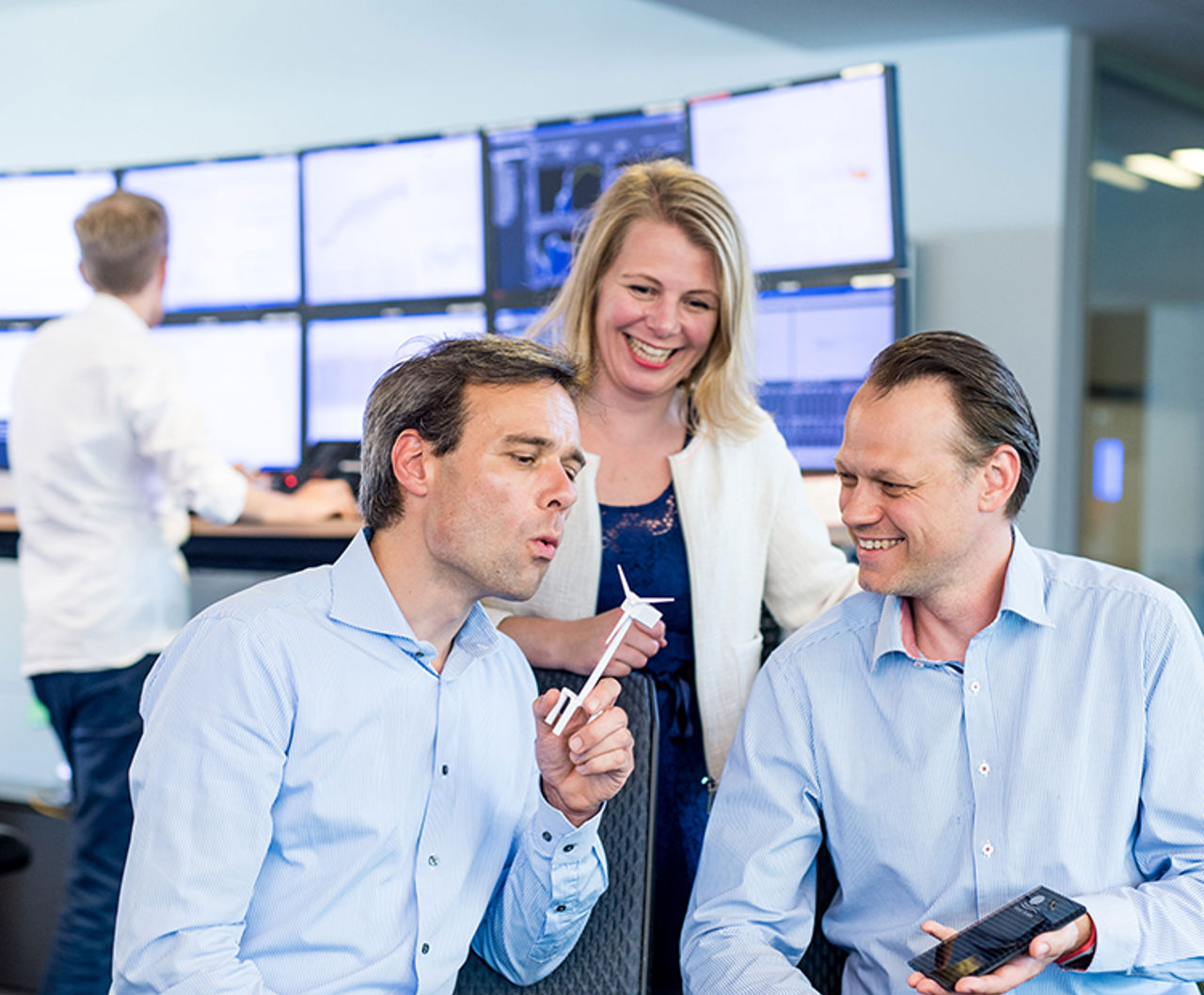 Fröhliche Statkraft Mitarbeiter