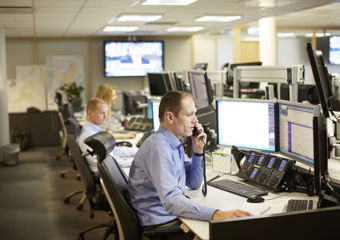 Mitarbeiter im Trading Floor