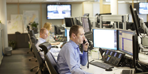 Mitarbeiter im Trading Floor
