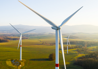 Windpark im Morgengrauen