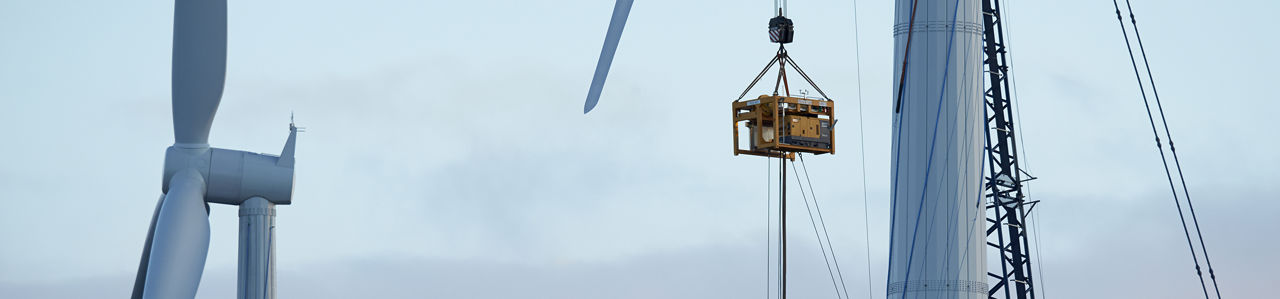 Baustelle eines Windparks