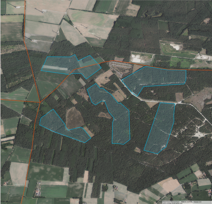 Potentialfl&auml;chen f&uuml;r den Windpark ausgezeichnet