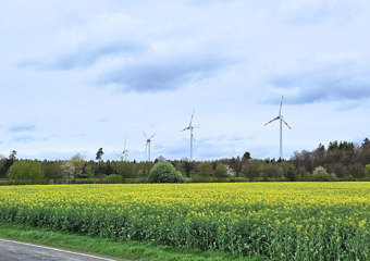 Windkraftanlagen in Kisselbach