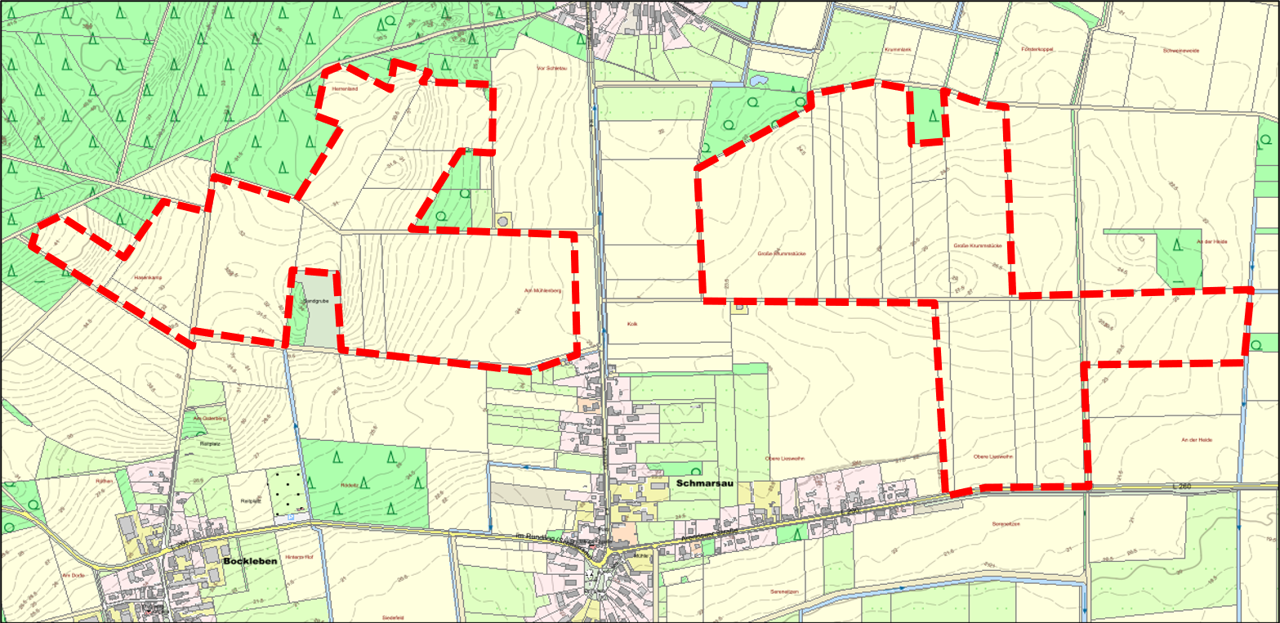 Solarpark Schmarsau Lageplan ohne Flurstücknummer.png