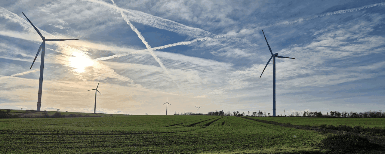 Windkraftanlagen im Windpark Wimmelburg