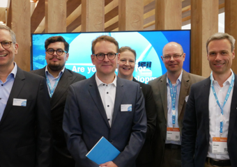 A group of Statkraft employees at the E-World trade fair