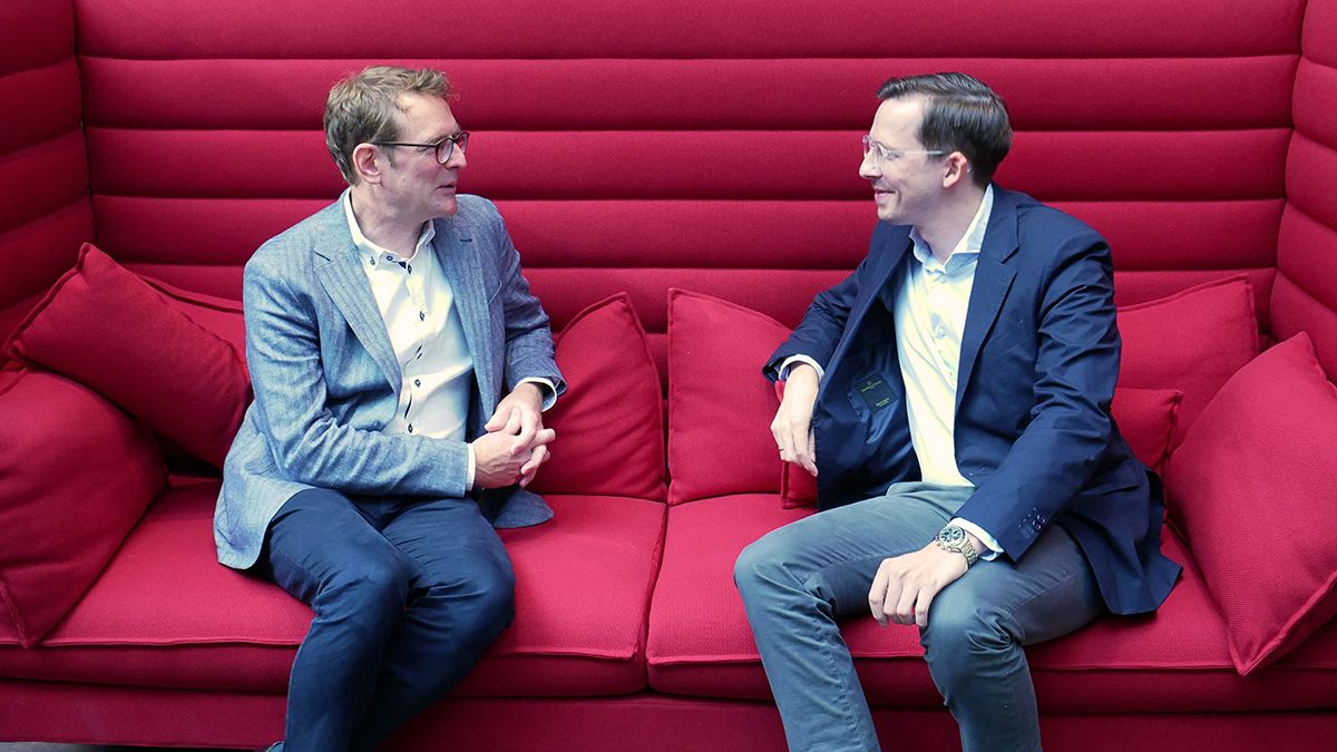 Stefan Jörg Göbel und Bastian Meitz im Gespräch