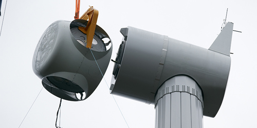 Windkraftanlage im Umba